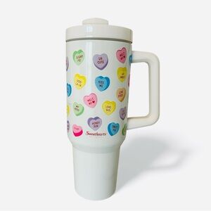 CVS Valentines Sweethearts Conversation Hearts Insulated Tumbler 40oz 2024 New